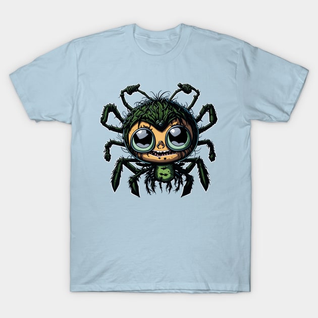 Kawaii Spider Monster T-Shirt by Kingrocker Clothing